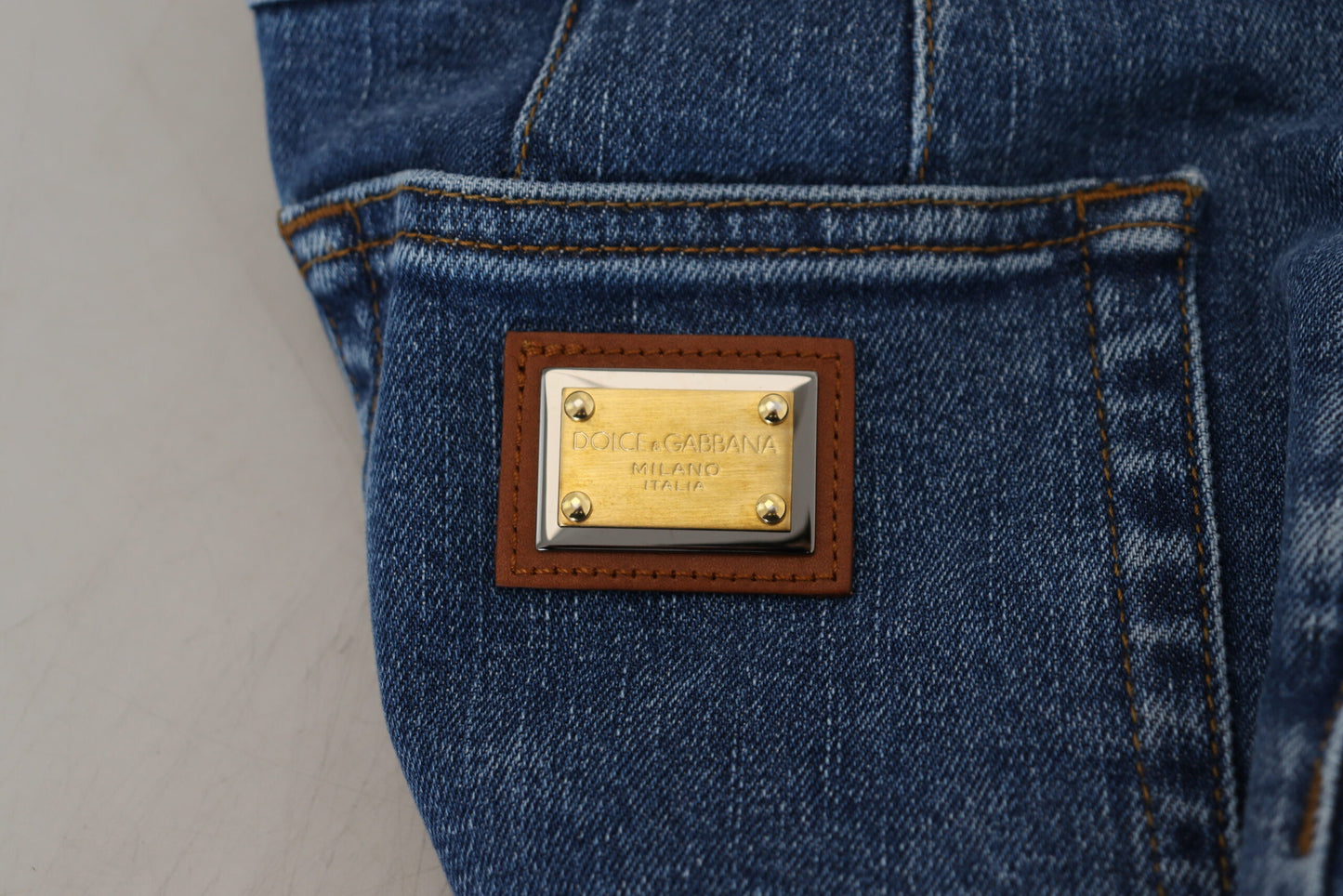 Dolce & Gabbana Elegant High Waist Blue Jeans Dolce & Gabbana