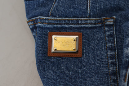 Dolce & Gabbana Elegant High Waist Blue Jeans Dolce & Gabbana