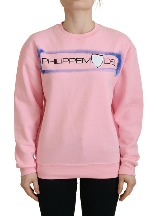 Philippe Model Elegant Pink Long Sleeve Pullover Sweater Philippe Model