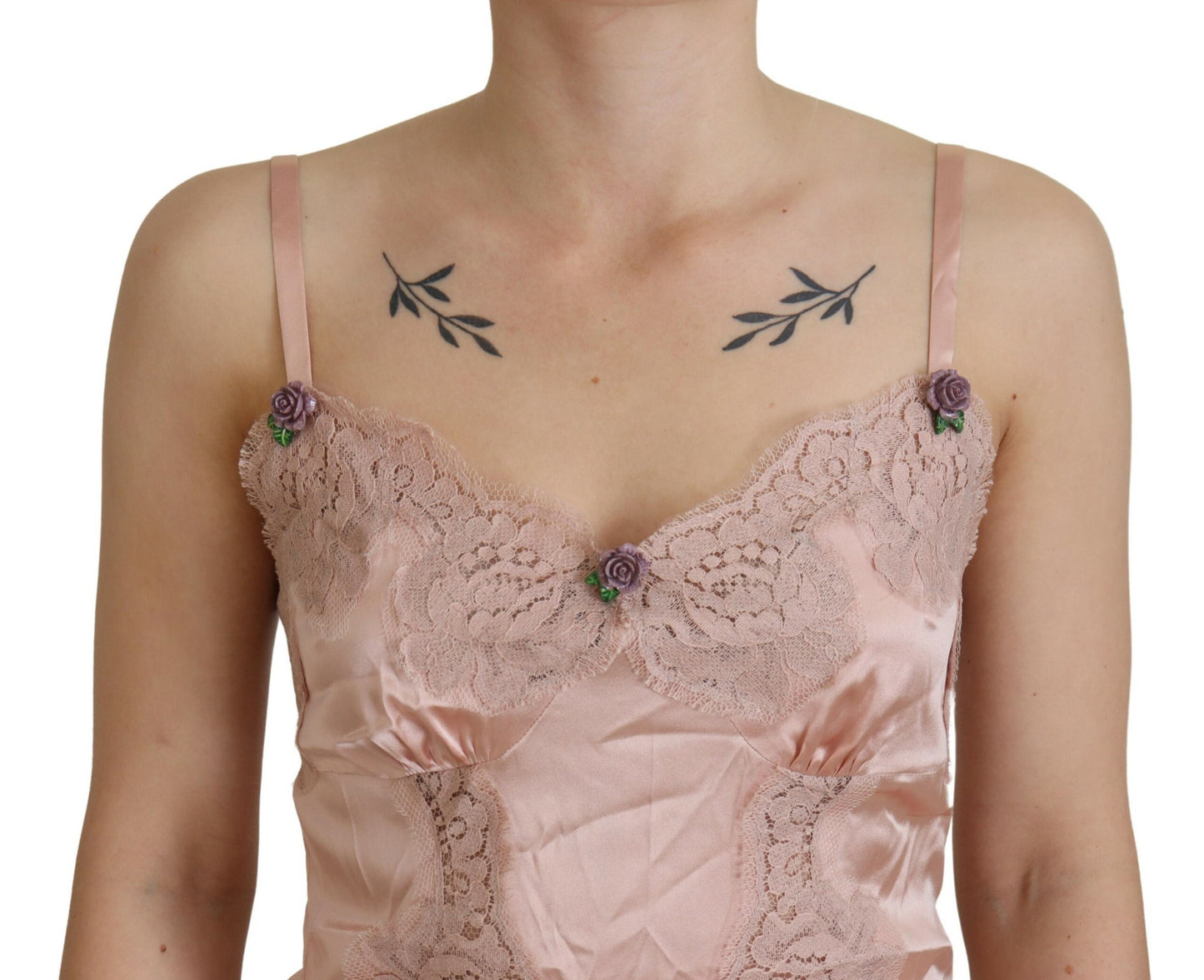 Dolce & Gabbana Elegant Pink Silk Lingerie Top Dolce & Gabbana