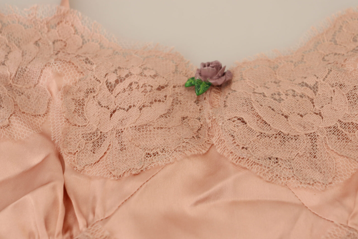 Dolce & Gabbana Elegant Pink Silk Lingerie Top Dolce & Gabbana