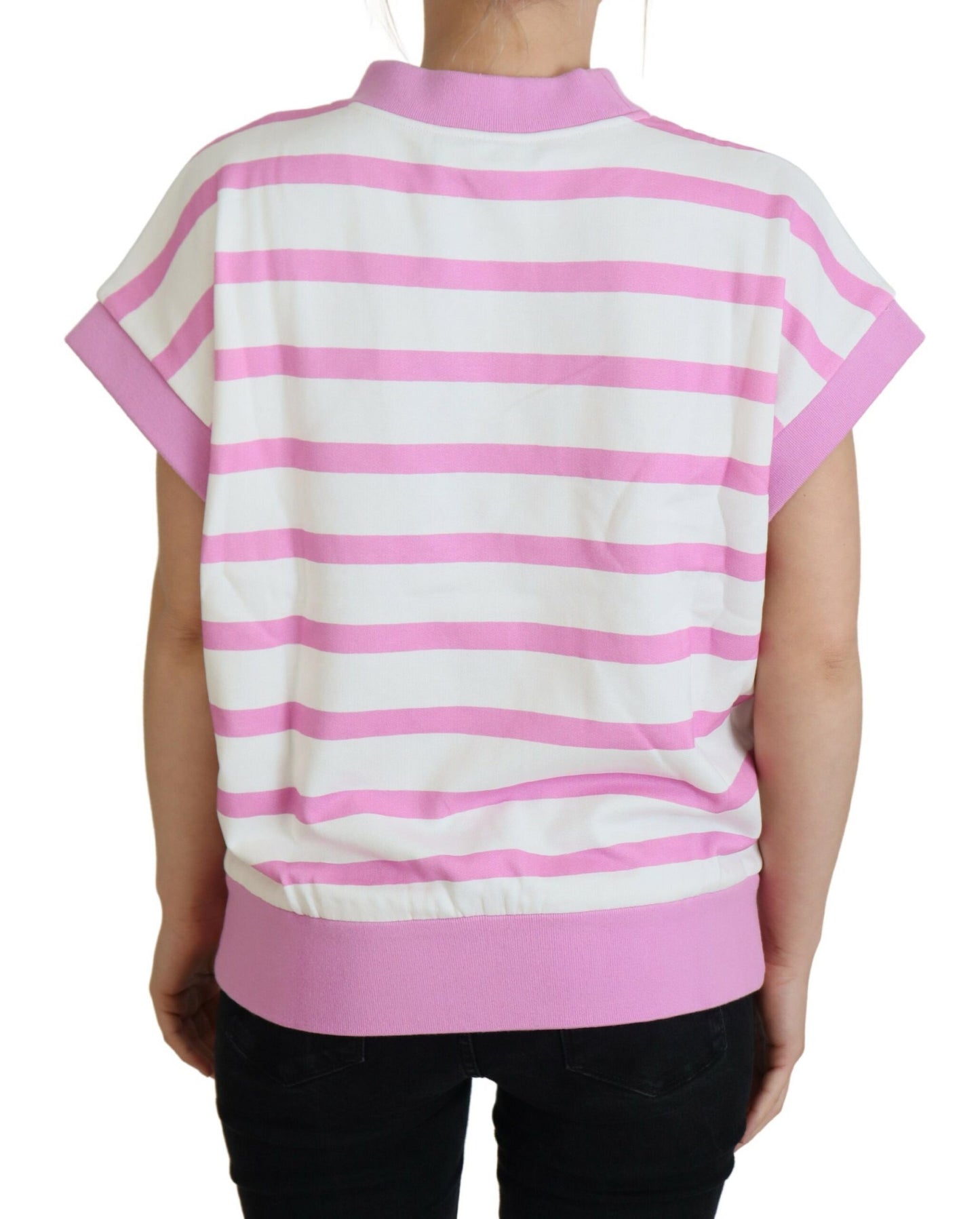 Dolce & Gabbana Exclusive Striped Cotton Crew Neck Tee Dolce & Gabbana