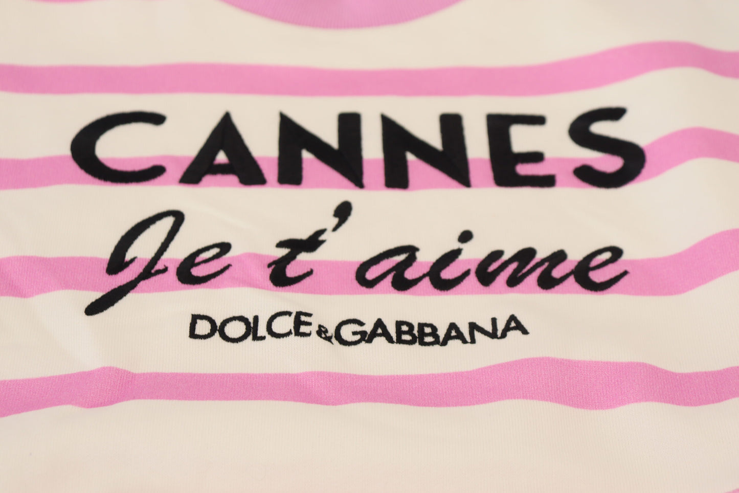 Dolce & Gabbana Exclusive Striped Cotton Crew Neck Tee Dolce & Gabbana