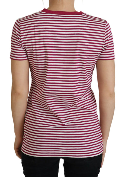 Dolce & Gabbana Exclusive Striped Ibiza Crew Neck Tee Dolce & Gabbana