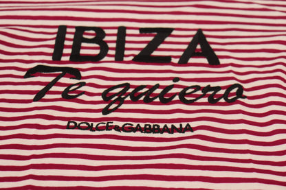 Dolce & Gabbana Exclusive Striped Ibiza Crew Neck Tee Dolce & Gabbana