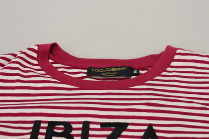 Dolce & Gabbana Exclusive Striped Ibiza Crew Neck Tee Dolce & Gabbana