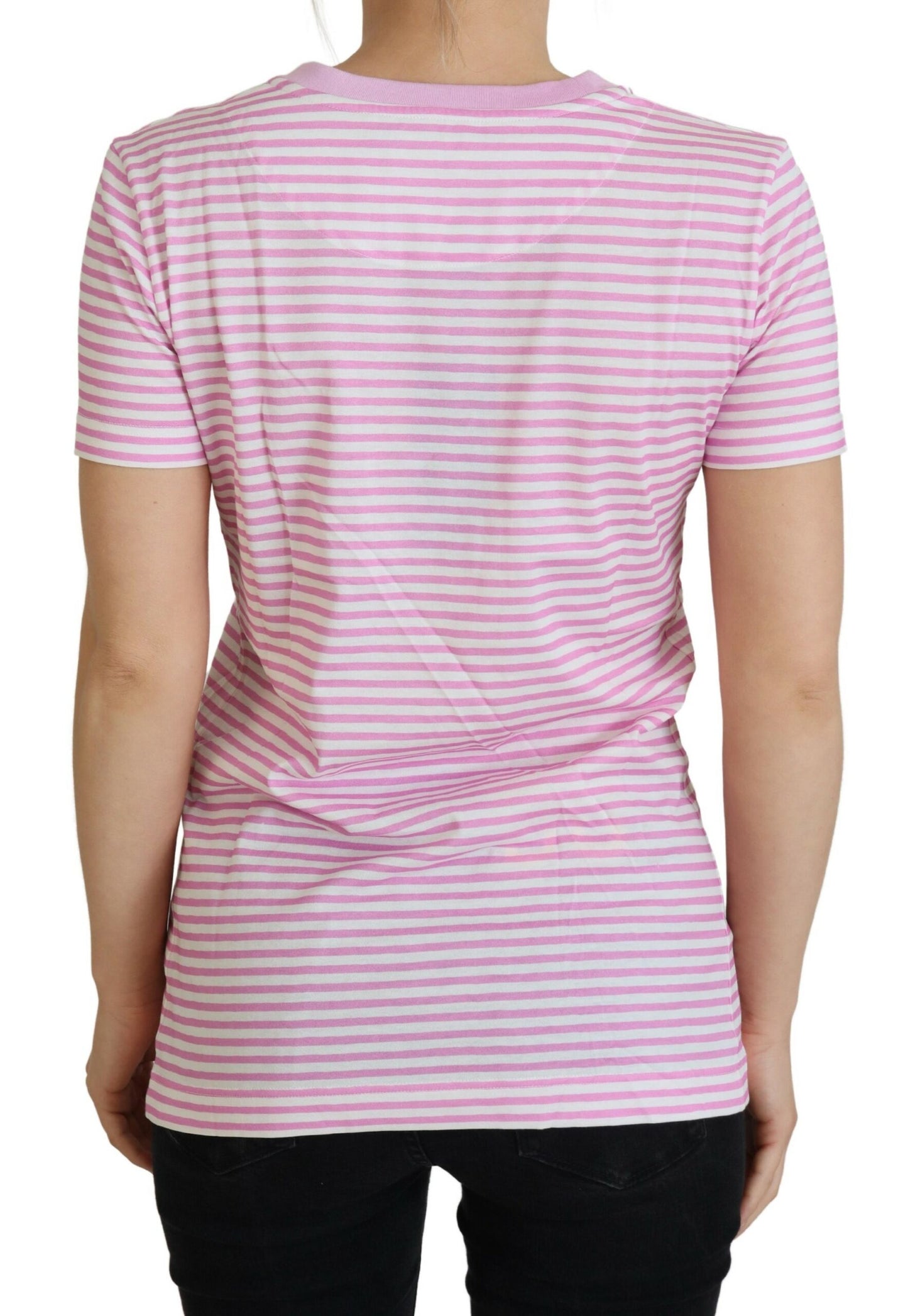 Dolce & Gabbana Exclusive Striped Love Affair Cotton Tee Dolce & Gabbana