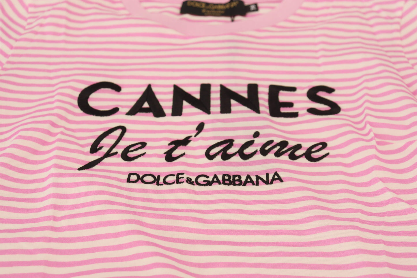 Dolce & Gabbana Exclusive Striped Love Affair Cotton Tee Dolce & Gabbana