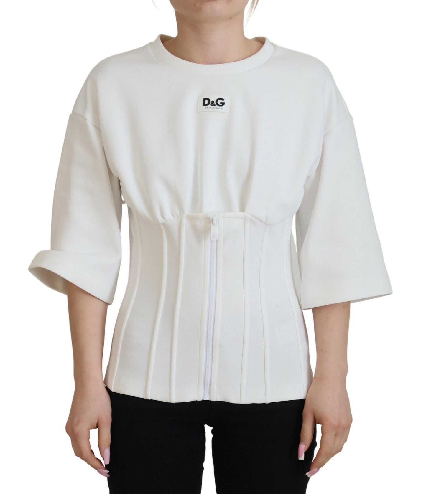 Dolce & Gabbana Elegant Corset Top T-Shirt Blouse Dolce & Gabbana