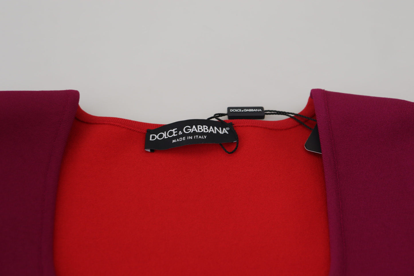 Dolce & Gabbana Multicolor Square Neck Pullover Sweater Dolce & Gabbana