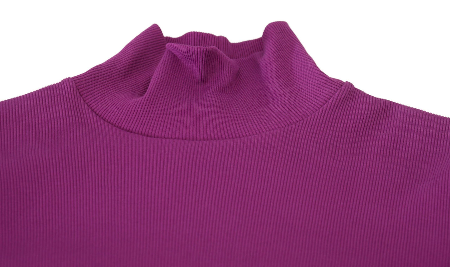 Dolce & Gabbana Elegant Purple Turtle Neck Pullover Sweater Dolce & Gabbana