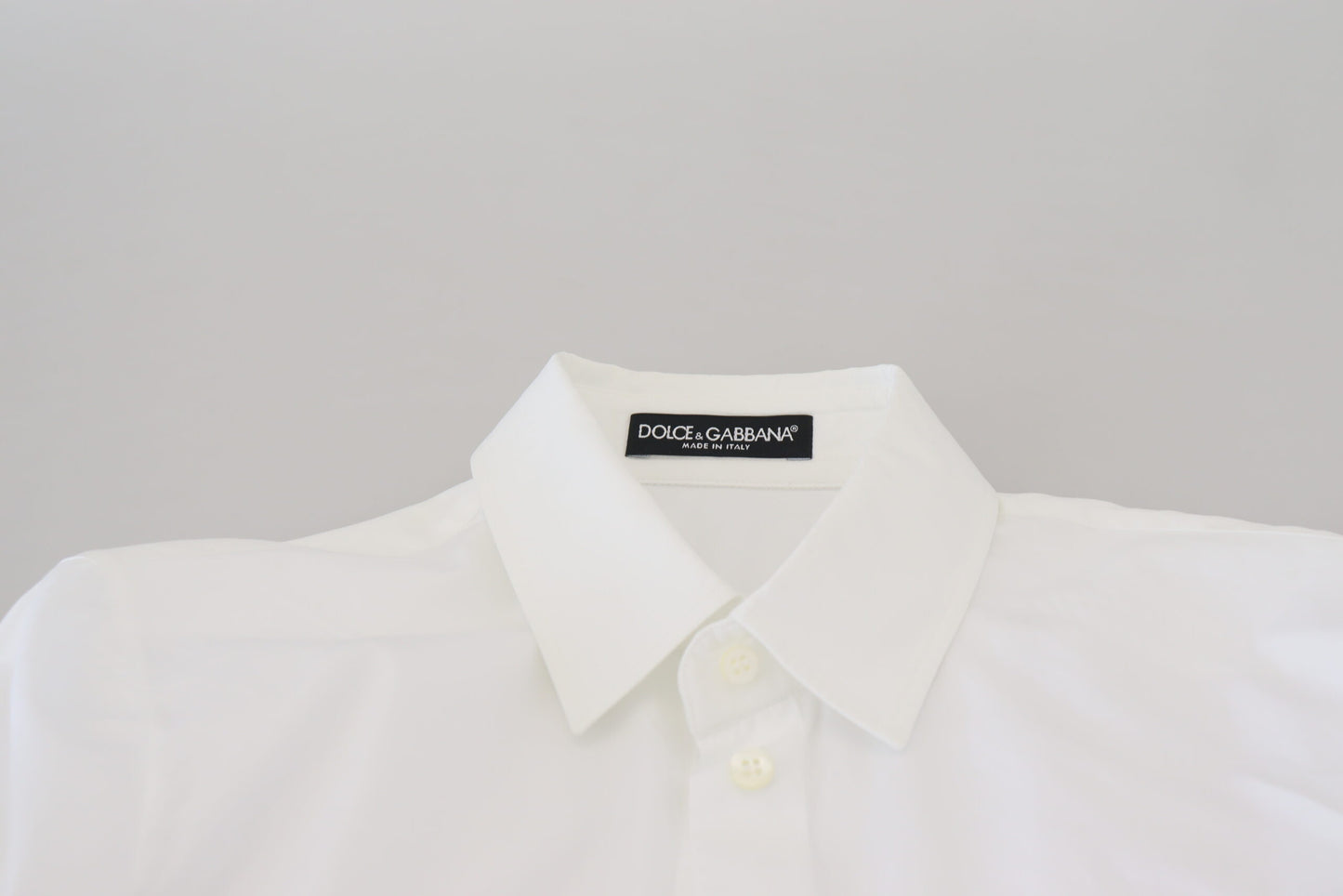 Dolce & Gabbana Elegant White Cotton Button-Up Top Dolce & Gabbana