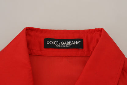 Dolce & Gabbana Elegant Silk Collared Long Sleeve Polo Top Dolce & Gabbana