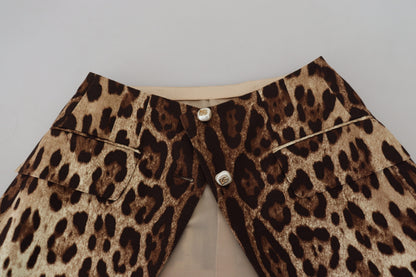 Dolce & Gabbana High Waist Leopard Mini Skirt Dolce & Gabbana