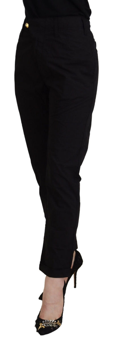 CYCLE Chic Tapered Black Cotton Pants CYCLE