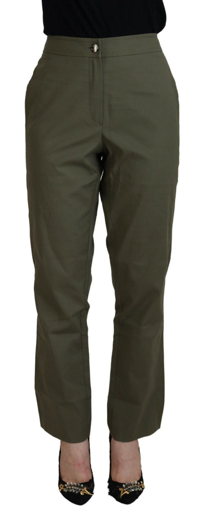 LAUREL Elegant Tapered Green Pants - Chic Everyday Wear LAUREL