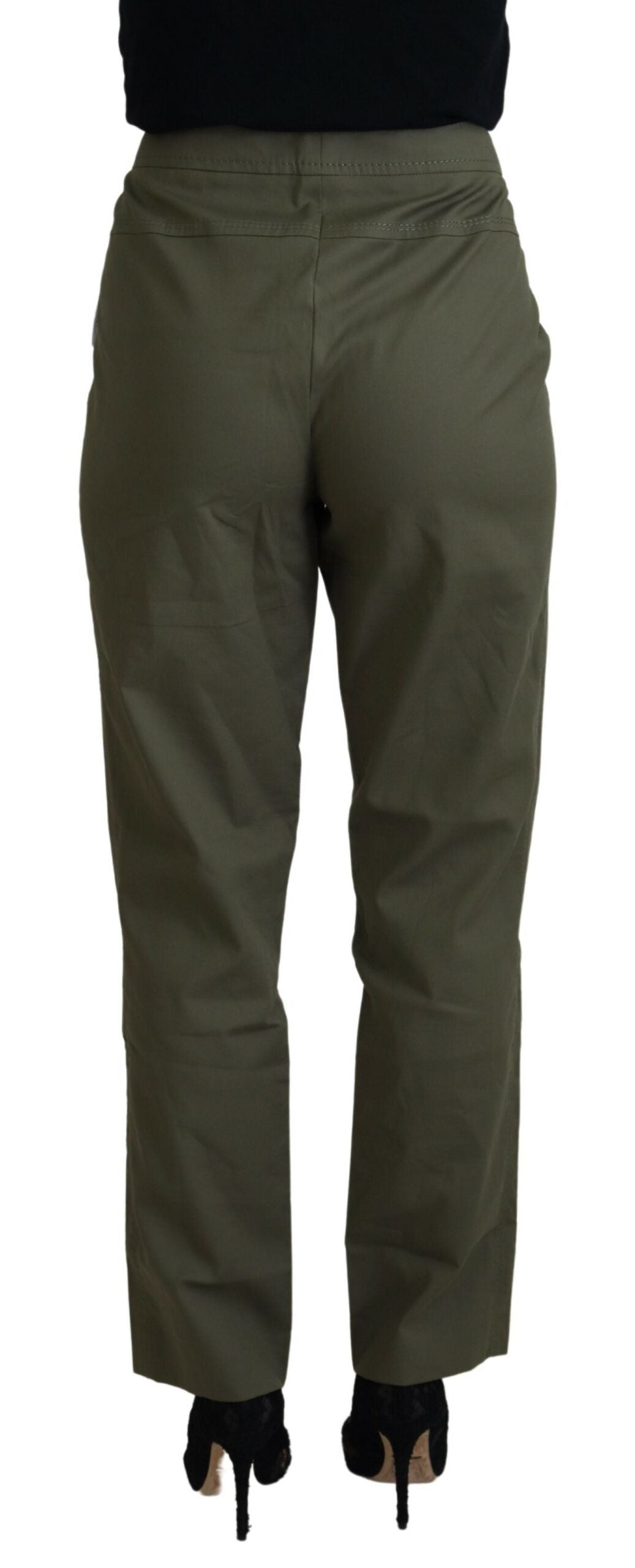 LAUREL Elegant Tapered Green Pants - Chic Everyday Wear LAUREL