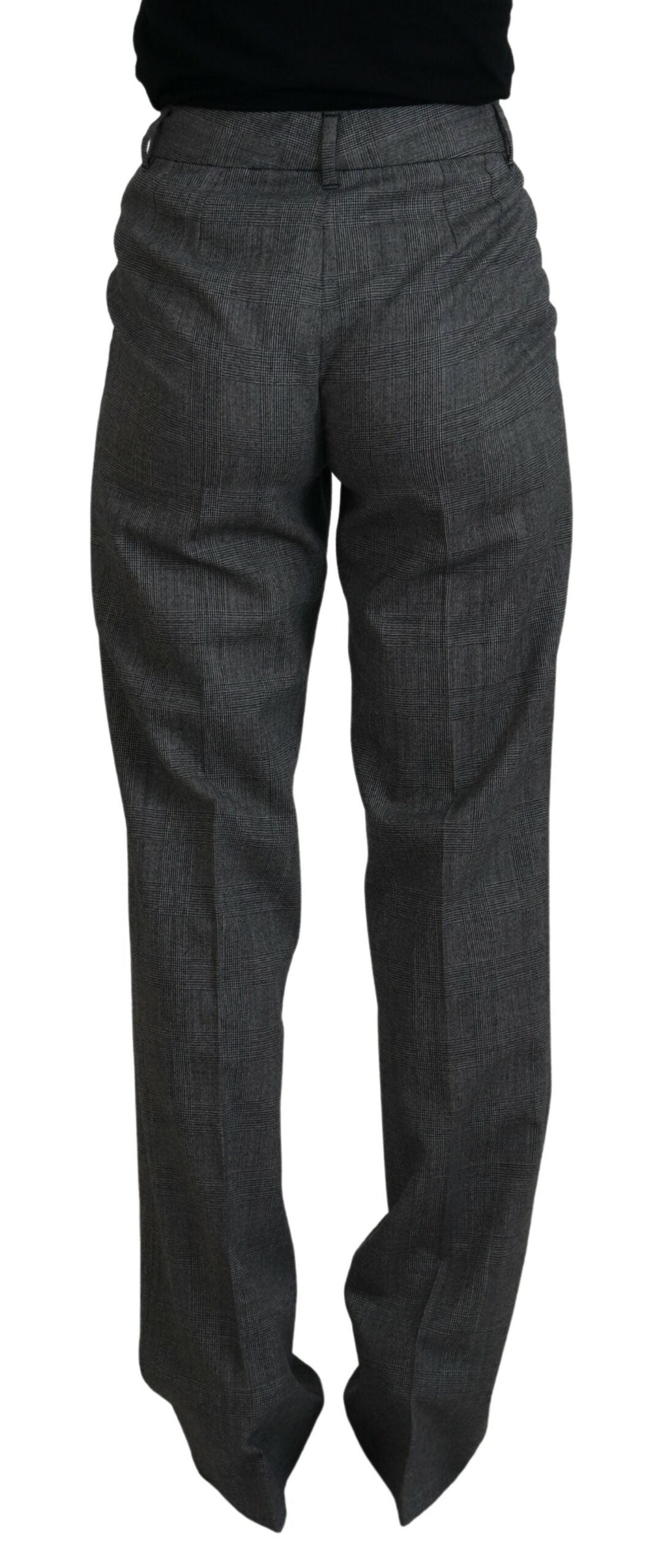 Dolce & Gabbana High-Waist Plaid Virgin Wool Pants Dolce & Gabbana