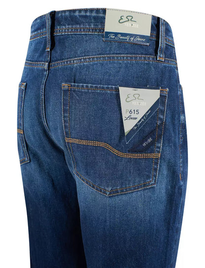 Yes Zee Blue Cotton Men's Jean Yes Zee