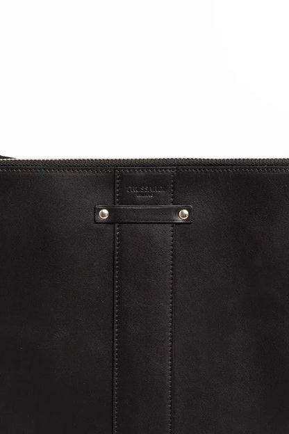 Trussardi Black Leather Men Wallet Trussardi