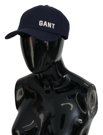 Gant Elegant Blue Cotton Baseball Hat Gant