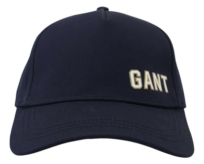 Gant Elegant Blue Cotton Baseball Hat Gant