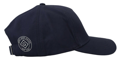 Gant Elegant Blue Cotton Baseball Hat Gant