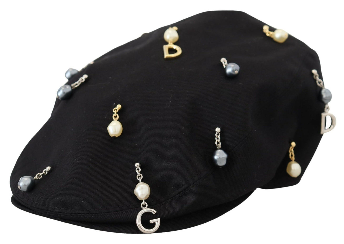 Dolce & Gabbana Elegant Black Cotton Newsboy Hat Dolce & Gabbana