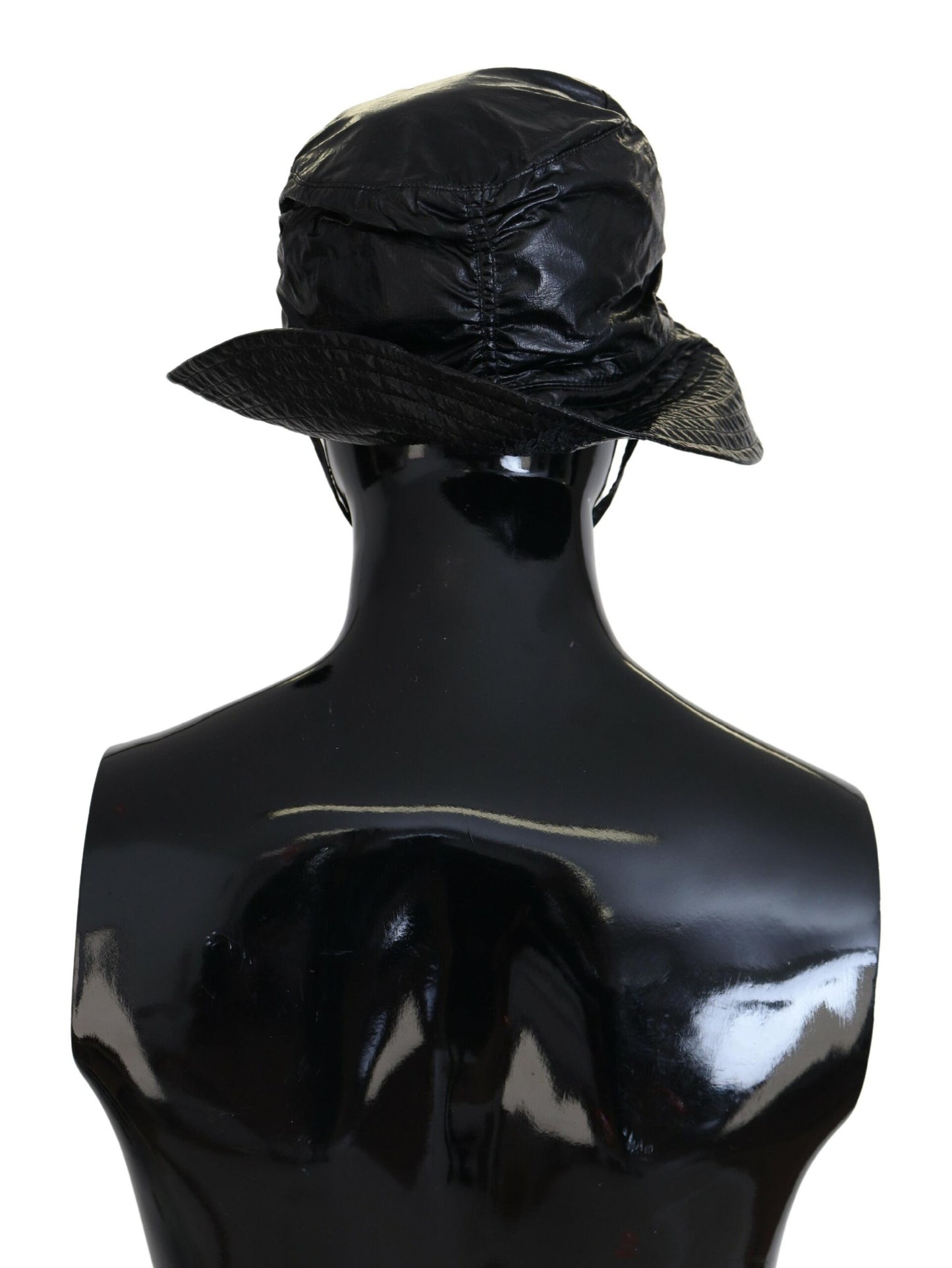 Dolce & Gabbana Sleek Black Bucket Cap with Logo Detail Dolce & Gabbana