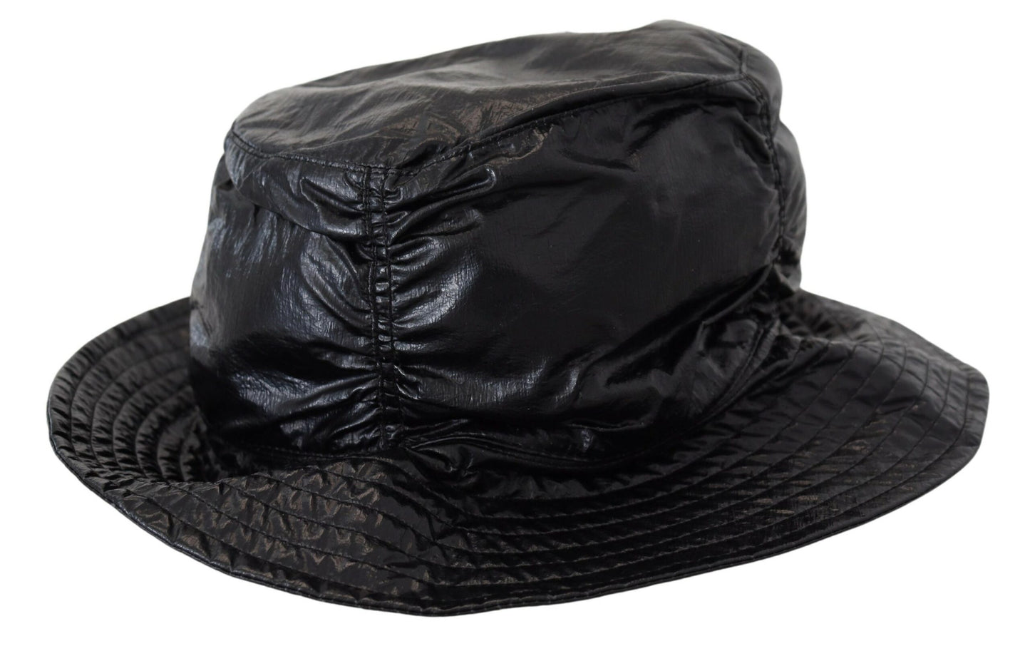 Dolce & Gabbana Sleek Black Bucket Cap with Logo Detail Dolce & Gabbana