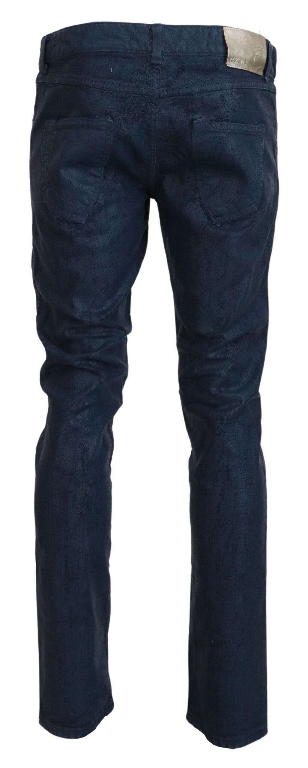 Exte Chic Tapered Blue Denim Jeans Exte