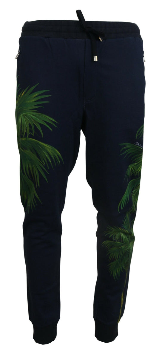 Dolce & Gabbana Elegant Cotton Jogging Pants with Print Design Dolce & Gabbana