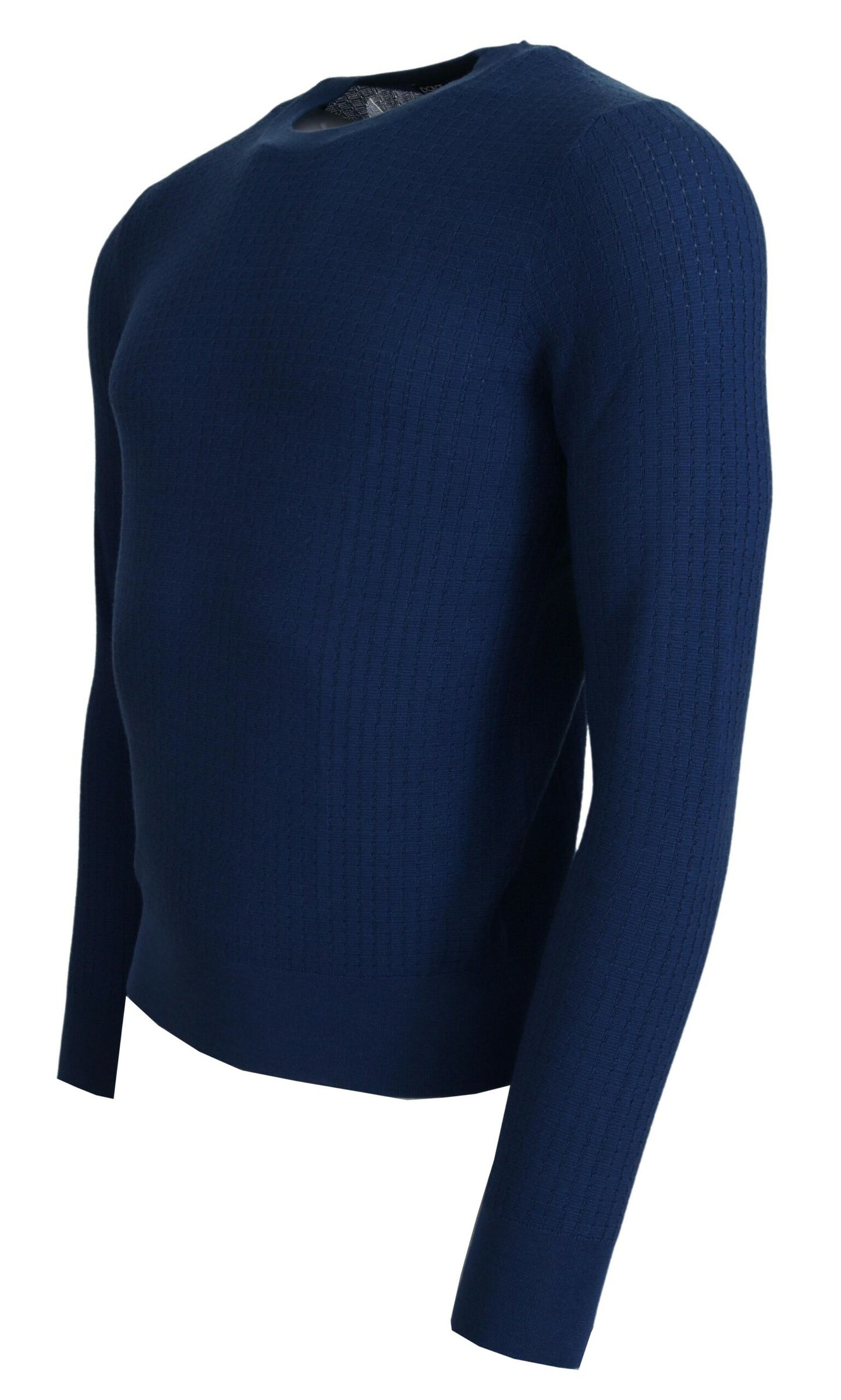 Dolce & Gabbana Elegant Blue Cashmere-Silk Men's Pullover Dolce & Gabbana