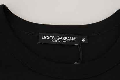 Dolce & Gabbana Chic Black Cotton Tee for the Modern Man Dolce & Gabbana