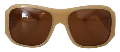 Dolce & Gabbana Elegant Cream Swarovski Sunglasses