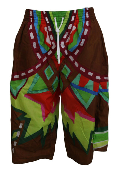 Dsquared² Exclusive Multicolor Printed Swim Shorts Dsquared²