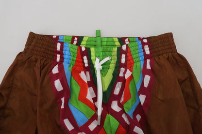 Dsquared² Exclusive Multicolor Printed Swim Shorts Dsquared²