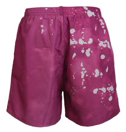 Dsquared² Pink Tie Dye Swim Shorts Boxer Dsquared²