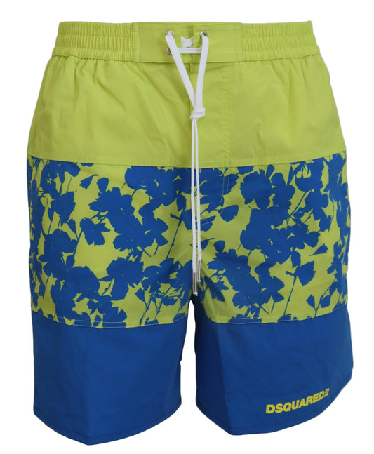 Dsquared² Exquisite Blue Green Swim Shorts Boxer Dsquared²