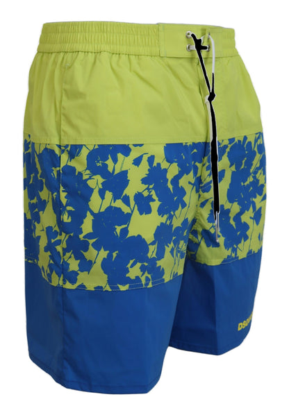 Dsquared² Exquisite Blue Green Swim Shorts Boxer Dsquared²