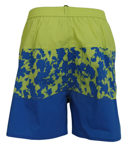 Dsquared² Exquisite Blue Green Swim Shorts Boxer Dsquared²