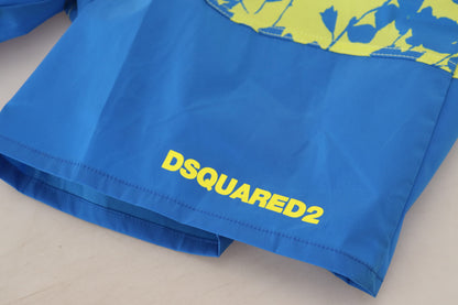 Dsquared² Exquisite Blue Green Swim Shorts Boxer Dsquared²