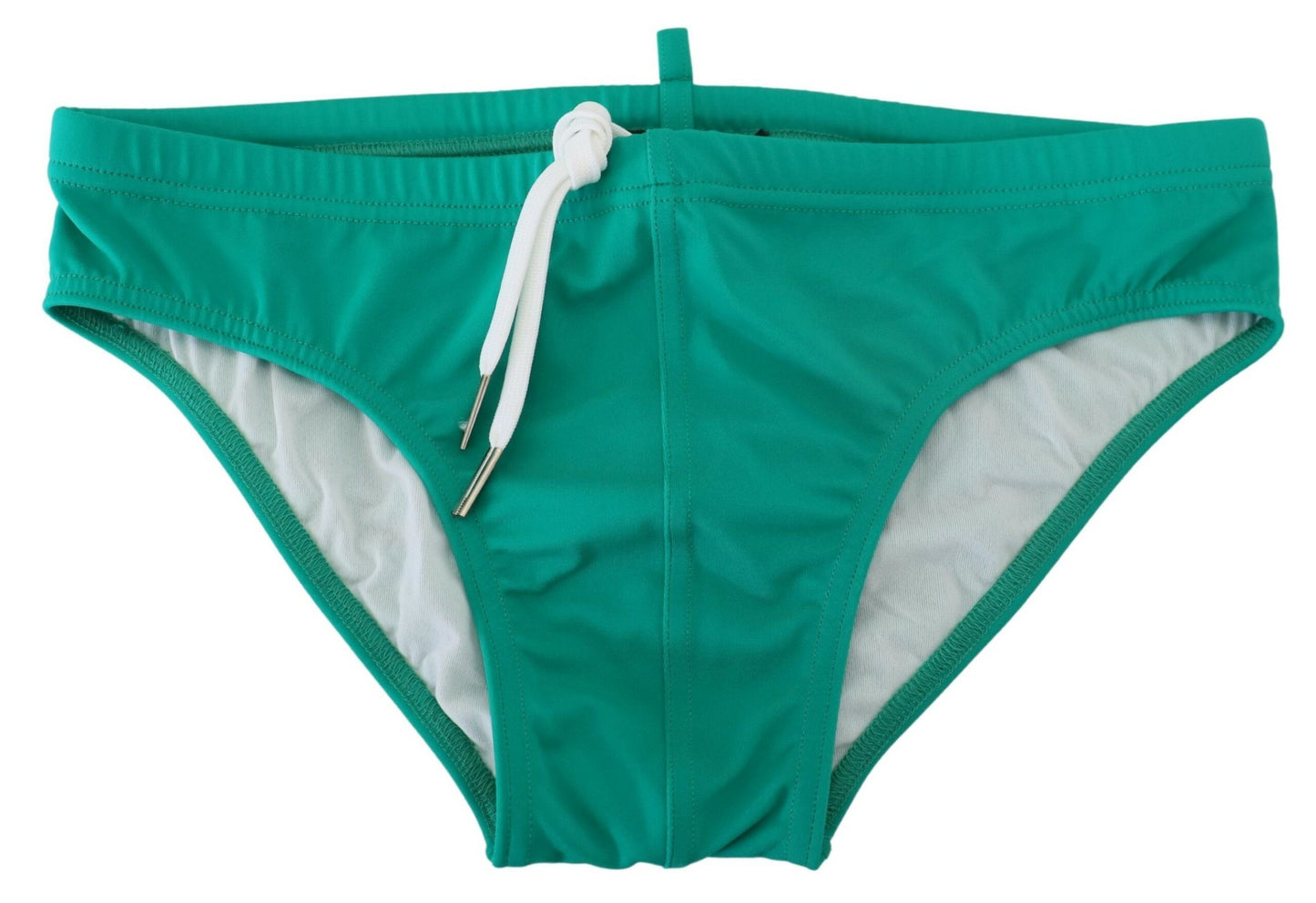 Dsquared² Chic Green Swim Briefs with White Logo Dsquared²