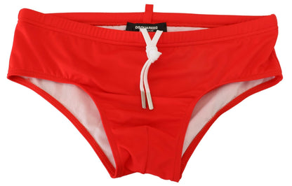 Dsquared² Red ICON Print Swim Briefs Dsquared²