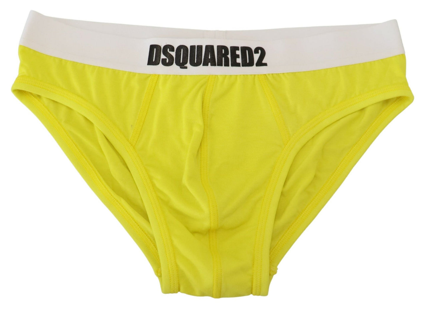 Dsquared² Chic Yellow Modal Stretch Men's Briefs Dsquared²