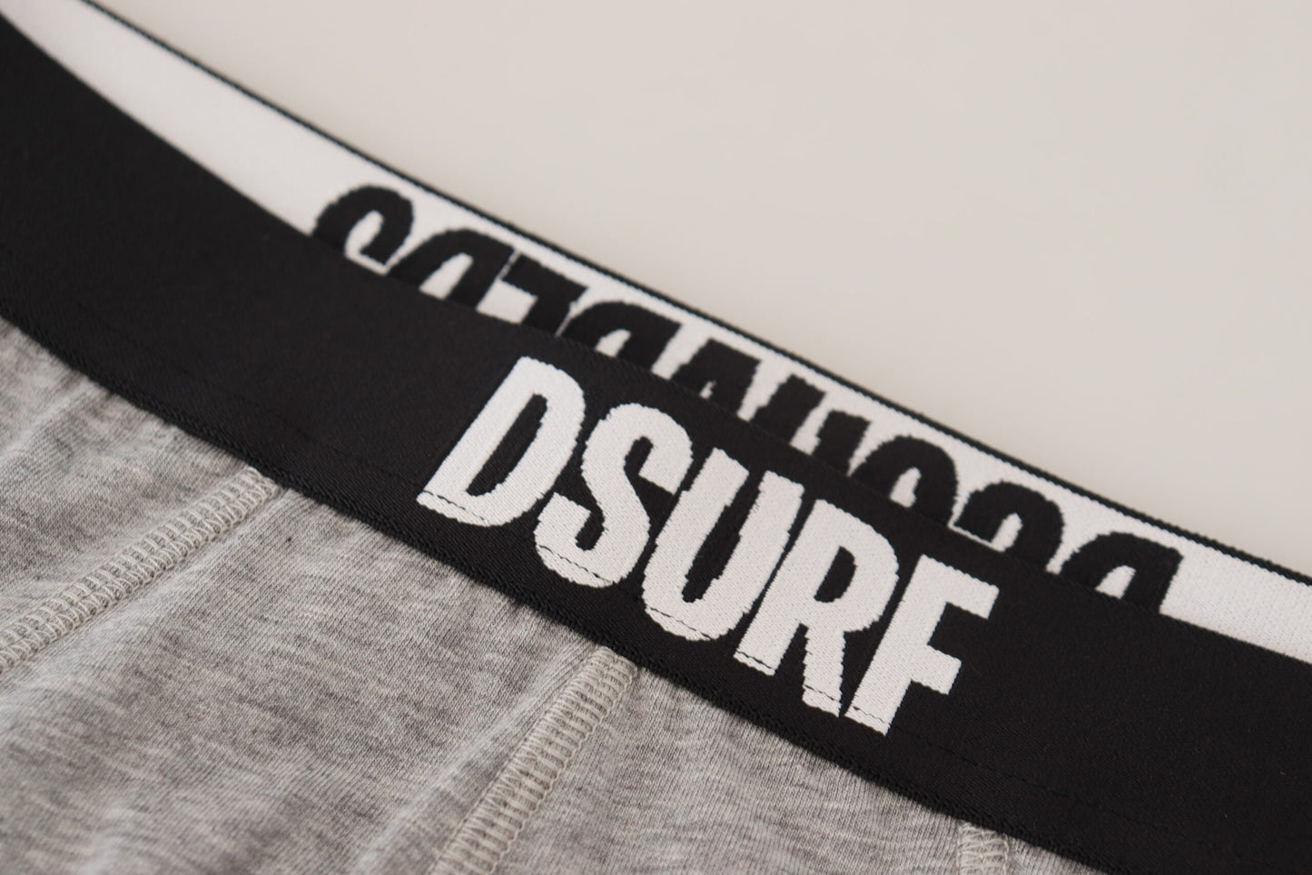 Dsquared² Elegant Gray Cotton Stretch Briefs Dsquared²