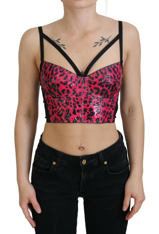 Dolce & Gabbana Leopard Print Bustier Corset Top Dolce & Gabbana