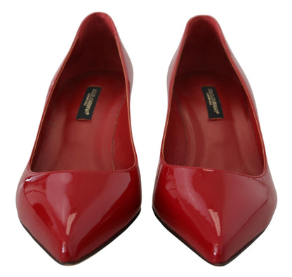 Dolce & Gabbana Exquisite Red Patent Leather Pumps Dolce & Gabbana