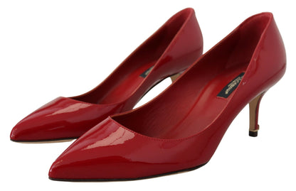 Dolce & Gabbana Exquisite Red Patent Leather Pumps Dolce & Gabbana