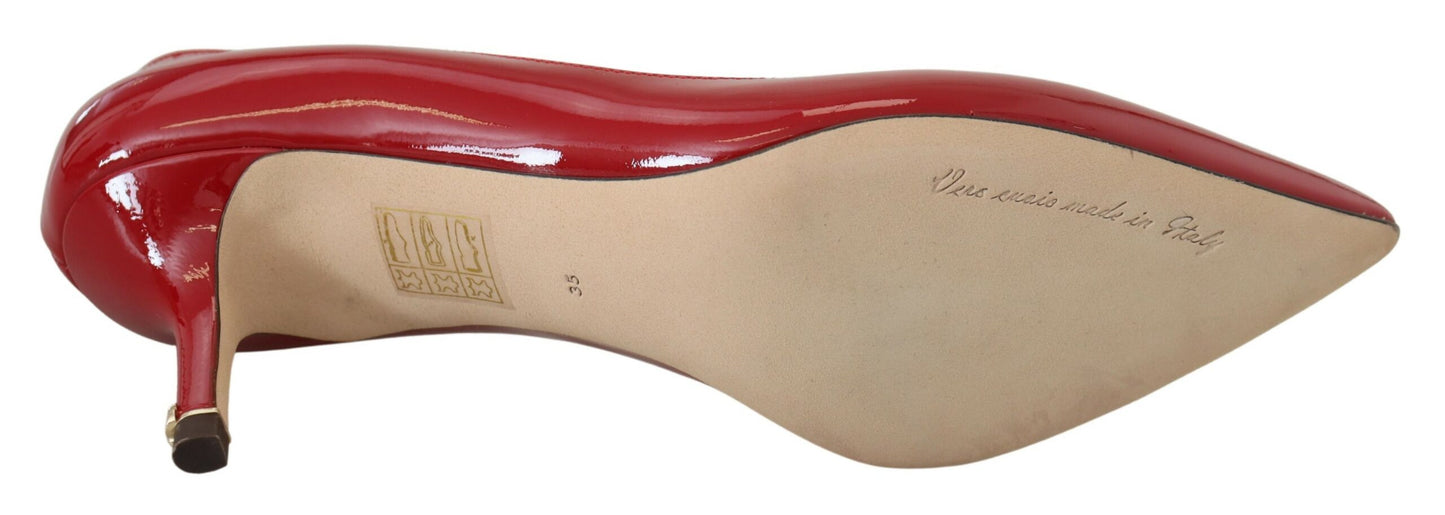 Dolce & Gabbana Exquisite Red Patent Leather Pumps Dolce & Gabbana